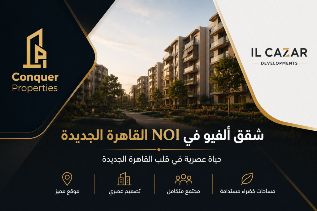 شقق ألفيو في NOI القاهرة الجديدة من إل كازار للتطوير العقاري