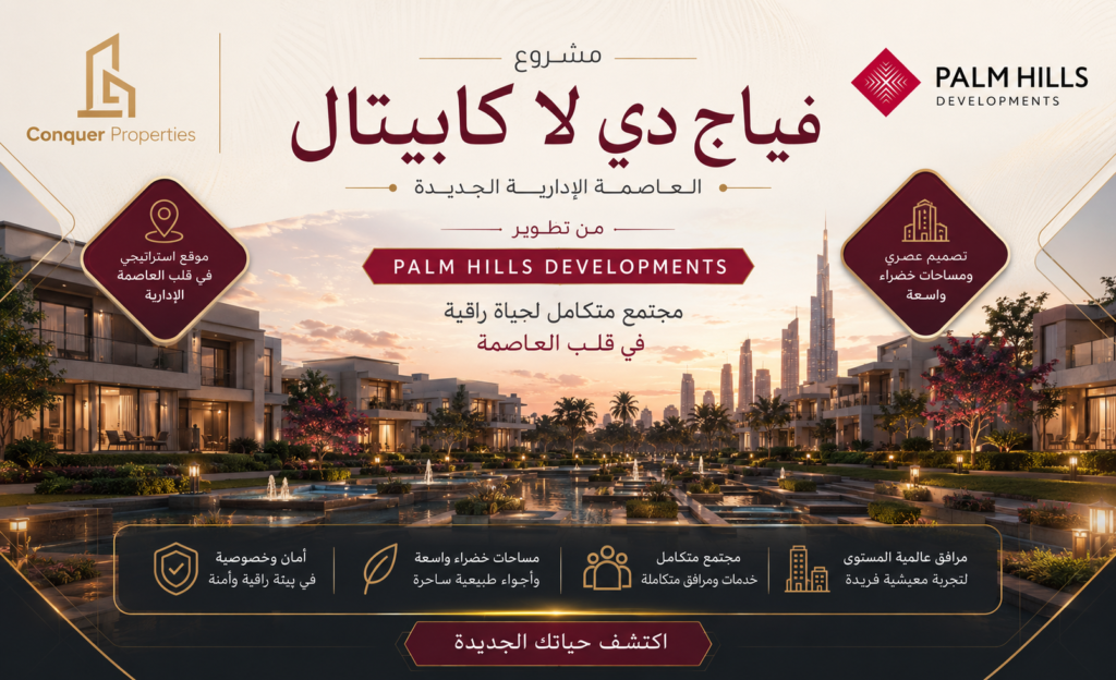 قرية Village De La Capitale العاصمة الإدارية الجديدة من بالم هيلز للتطوير العقاري