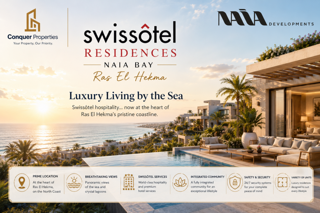Swissôtel Residences Naia Bay Ras El Hekma | Location, Facilities & Property Types