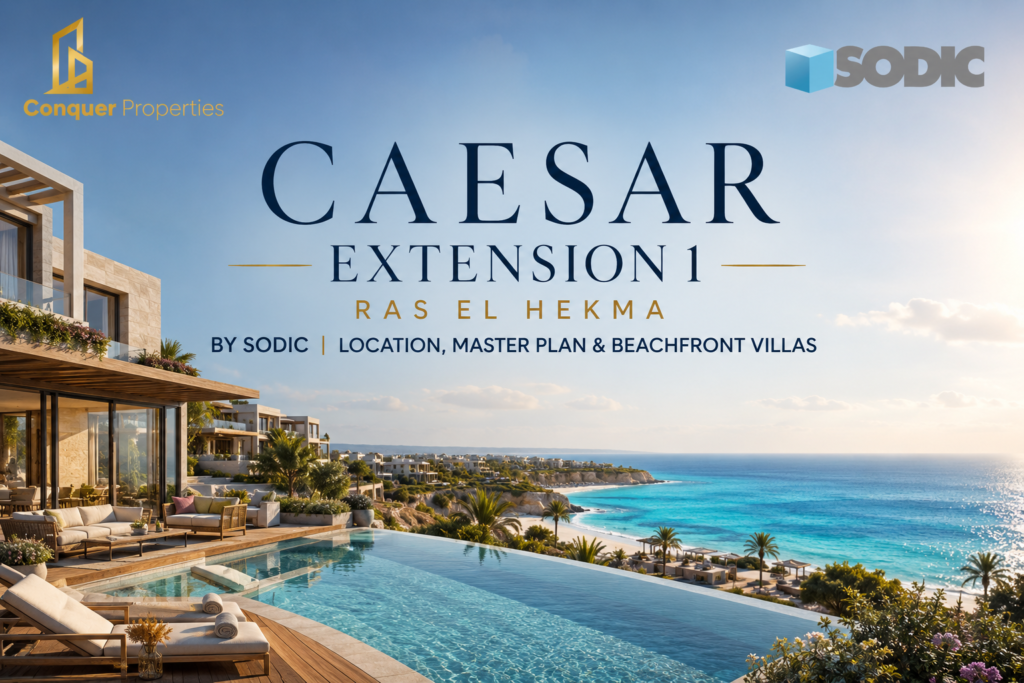 Caesar Extension 1 Ras El Hekma by SODIC | Location, Master Plan & Beachfront Villas